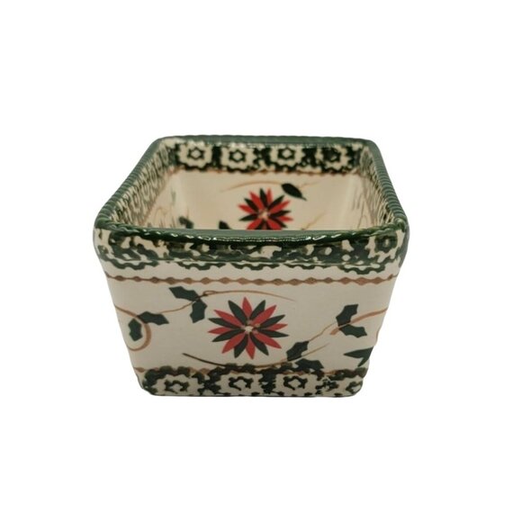 Temptations by Tara Holiday Christmas Mini Loaf Pan Baking Green 12oz 6x3.5 Lid - Picture 2 of 8